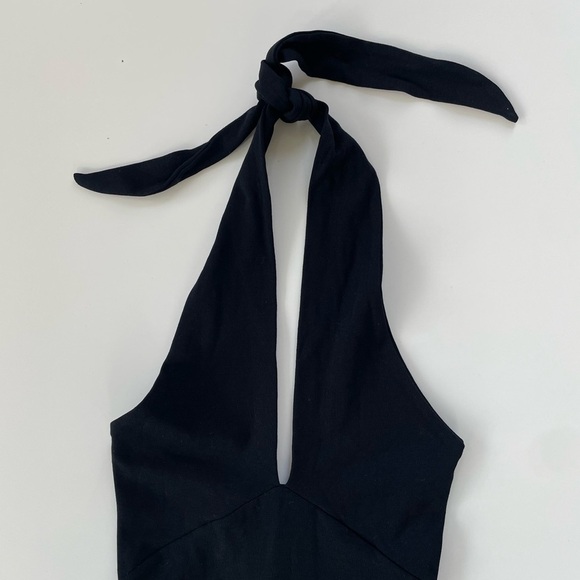 ZARA Women's Black Halter Mini Dress Size Small, New with Tags!  NWT - Picture 3 of 9